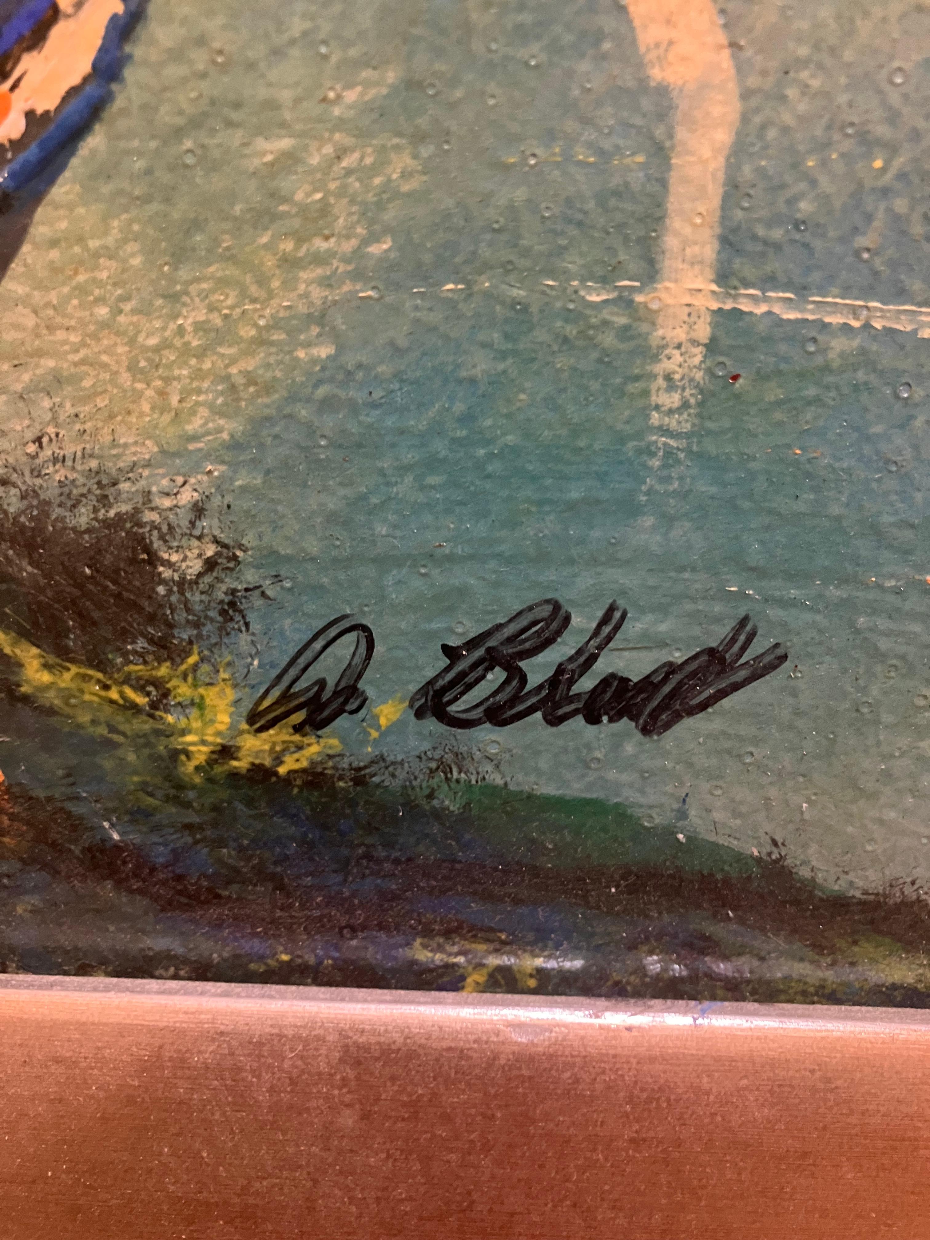 Al Black et Michael Sears - Marron Landscape Painting par Unknown