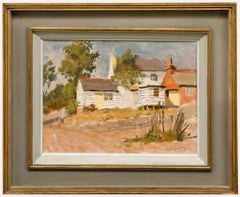 Alan Stenhouse Gourley (1909-1991) - Oil, Clapboard House with the Yellow Door