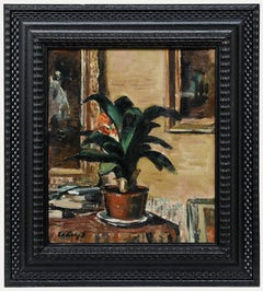 Albert Claeys (1889-1967) - Early 20th Century Oil, Still Life with Clivia