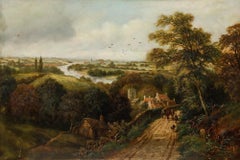 Albert Dunington (1860-1928) - 1891 Oil, Nine Miles to Windsor