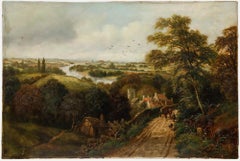 Albert Dunington (1860-1928) - 1891 Oil, Nine Miles to Windsor