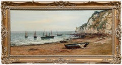 Albert Hodder (1845-1911) - 1880 Öl, Krabbenboote