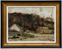 Albert Mascaux (1900-1963) - Mid 20th Century Oil, Farm Scene