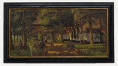 Albert Veenendaal - Olio olandese dei primi del Novecento, Aia soleggiata