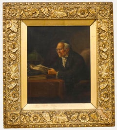 Alex Austin - Early 20th Century Oil, Scholar at his Desk
