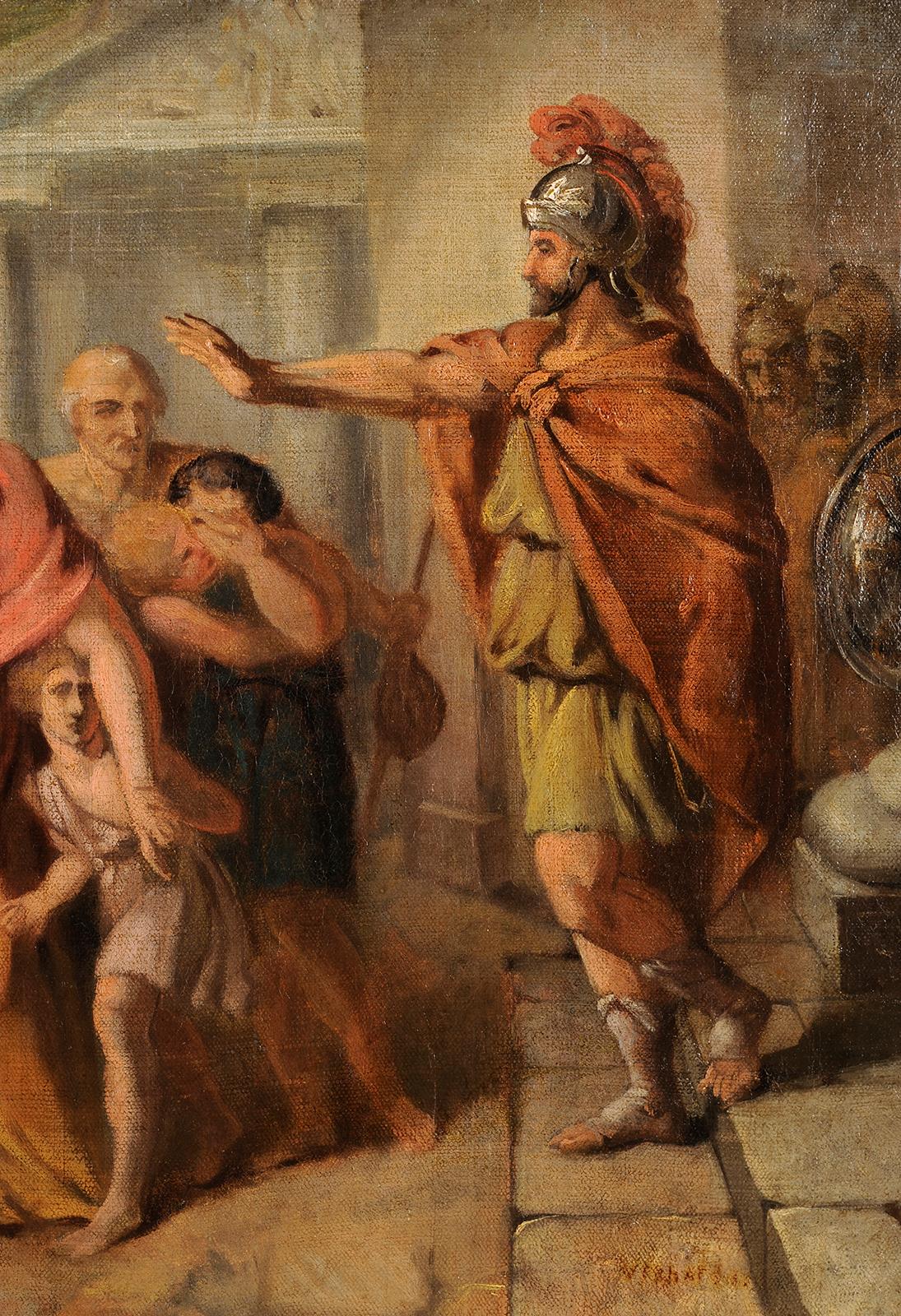 Alexander der Große im Haus des Darius (Französische Schule), Painting, von Unknown