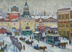 Alexandre Zinkovsky - Russian School Contemporary Oil, Chinatown, Moscow