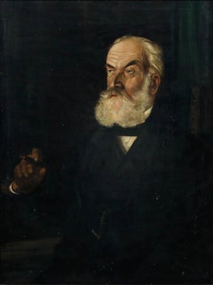 Alfons Näegele (1888-1927) - 1922 Oil, Portrait of Bernhard Nägele