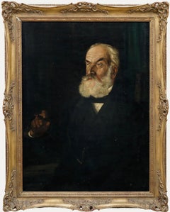 Alfons Näegele (1888-1927) - 1922 Oil, Portrait of Bernhard Nägele