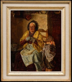 Alice Grant - Framed 1880 Oil, In Disgrace