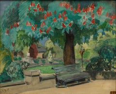 Alice Weill (1875-1953) - Framed Mid 20th Century Oil, The Public Garden