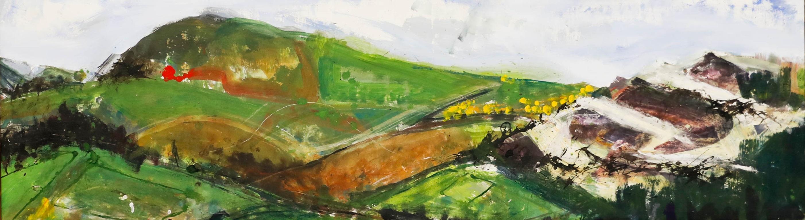 Alison Craig - Olio contemporaneo incorniciato, Coed Moel - Painting di Unknown