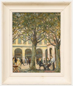 Vintage Allan Keith Hill (1910-2000)  - Mid 20th Century Oil, Al-Fresco Dining