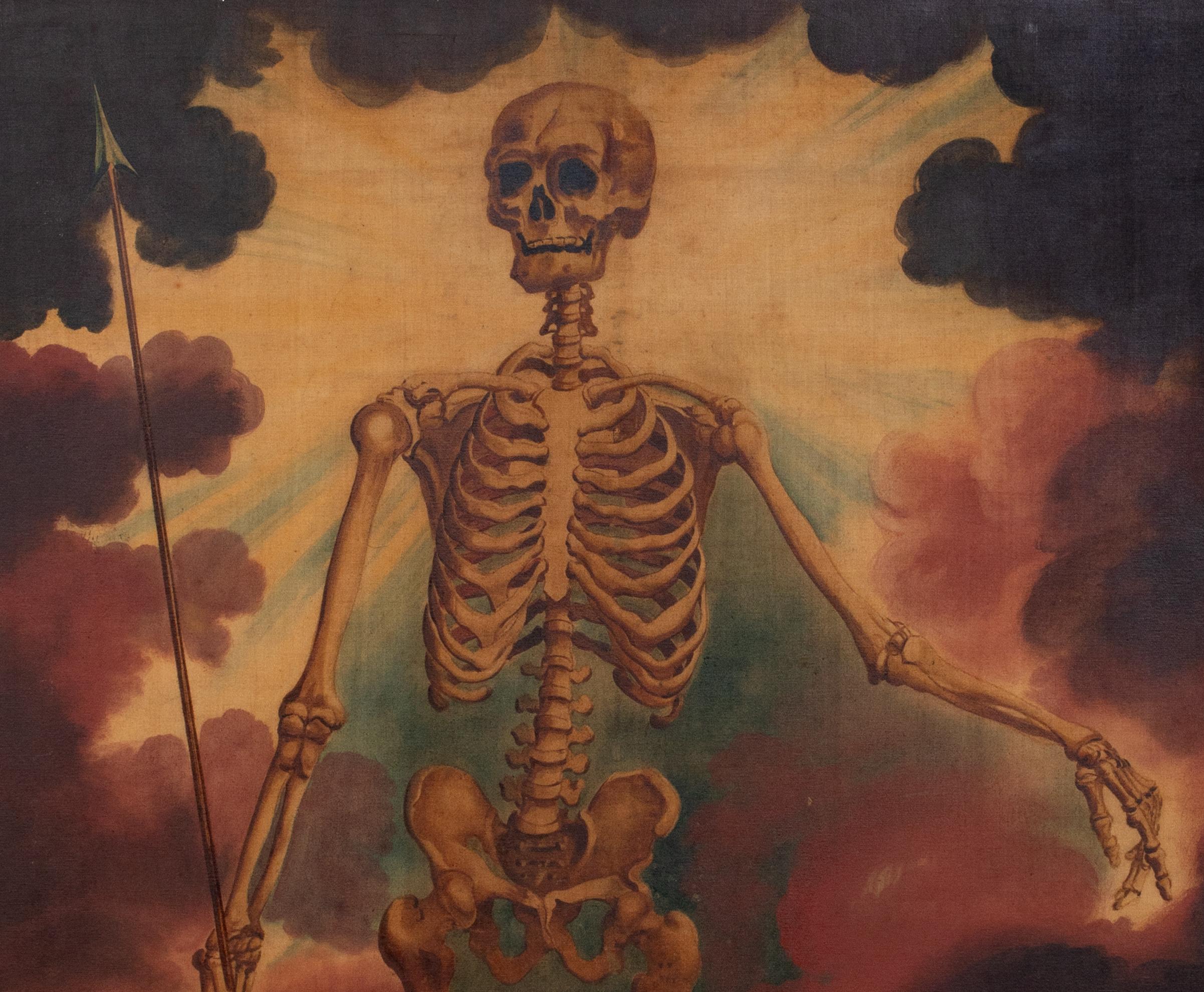 Allegorie des Todes, 19. Jahrhunderts,  Europäische Schule  im Angebot 5
