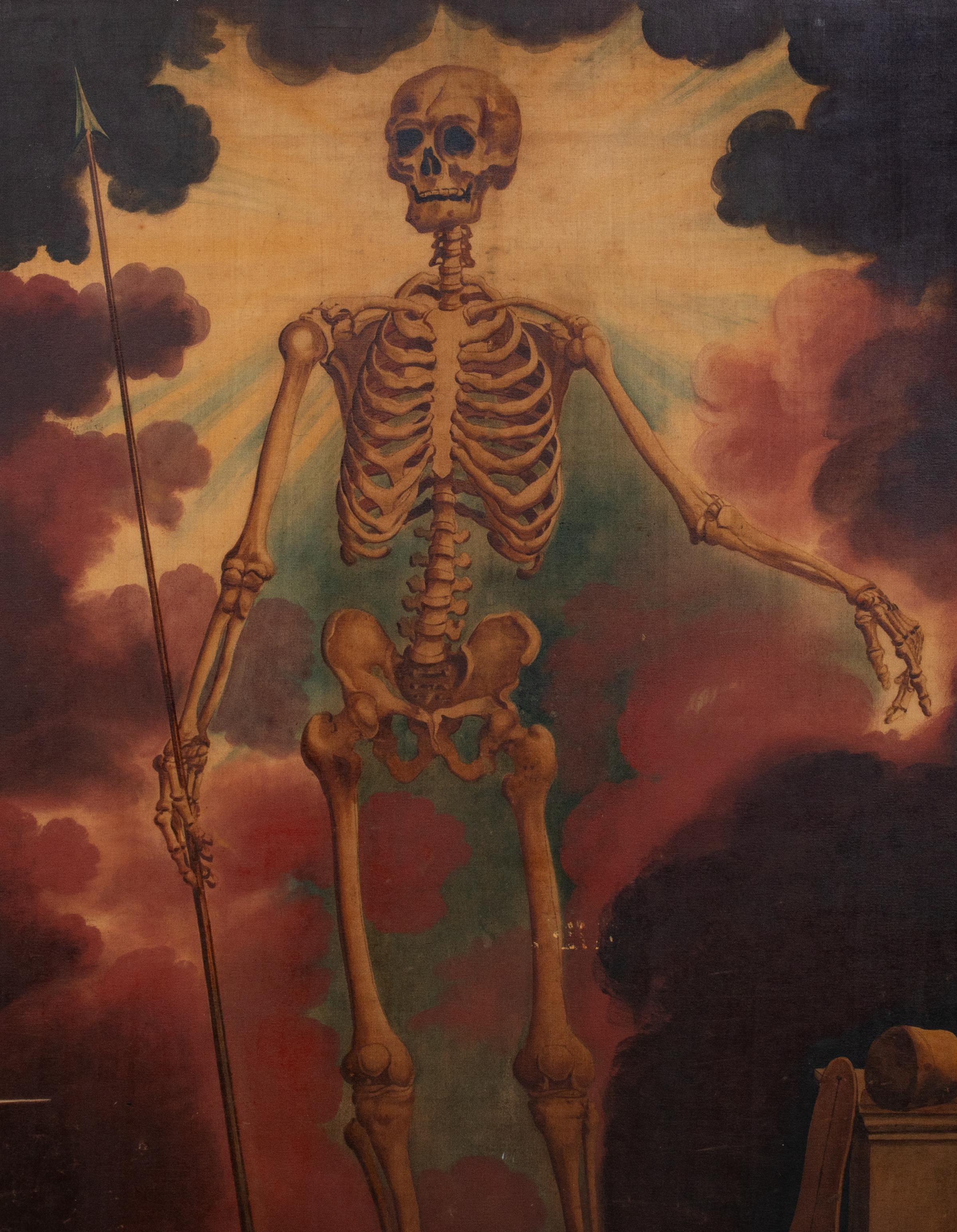 Allegorie des Todes, 19. Jahrhunderts,  Europäische Schule  im Angebot 6