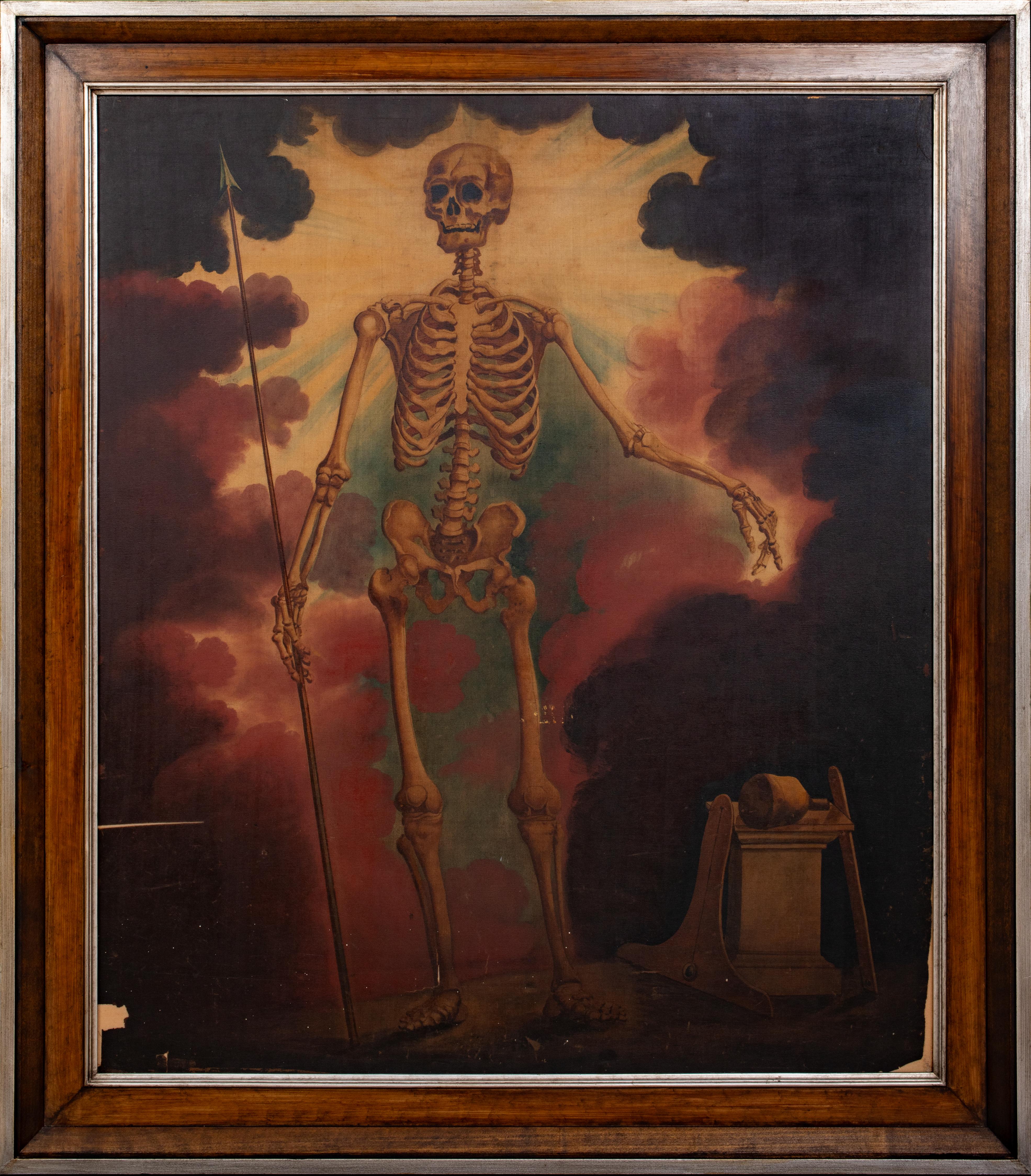 Unknown Portrait Painting – Allegorie des Todes, 19. Jahrhunderts,  Europäische Schule 