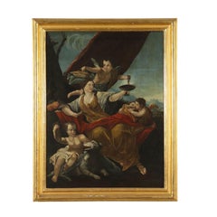Allegory of Fall Oil Painting French School 18th Century