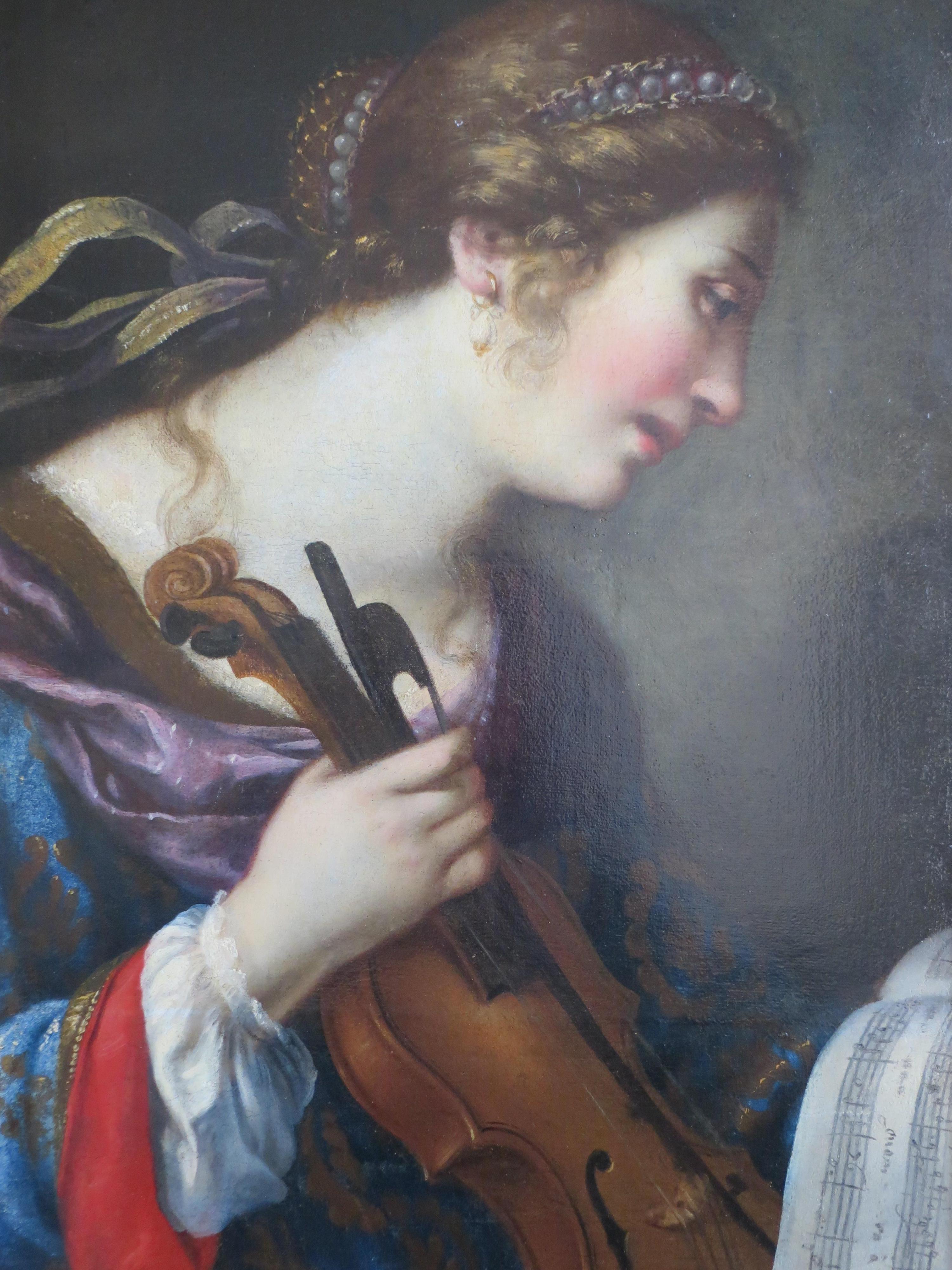 Allegory of Music School After Lorenzo Lippi - Renaissance Painting by Unknown