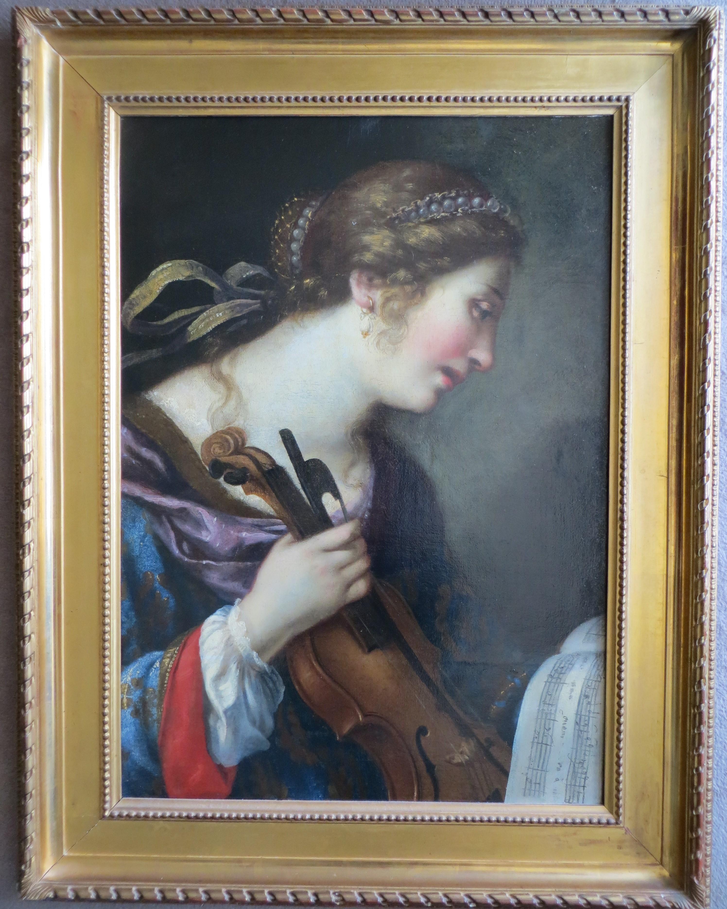 Unknown Figurative Painting - Allegory of Music School After Lorenzo Lippi 