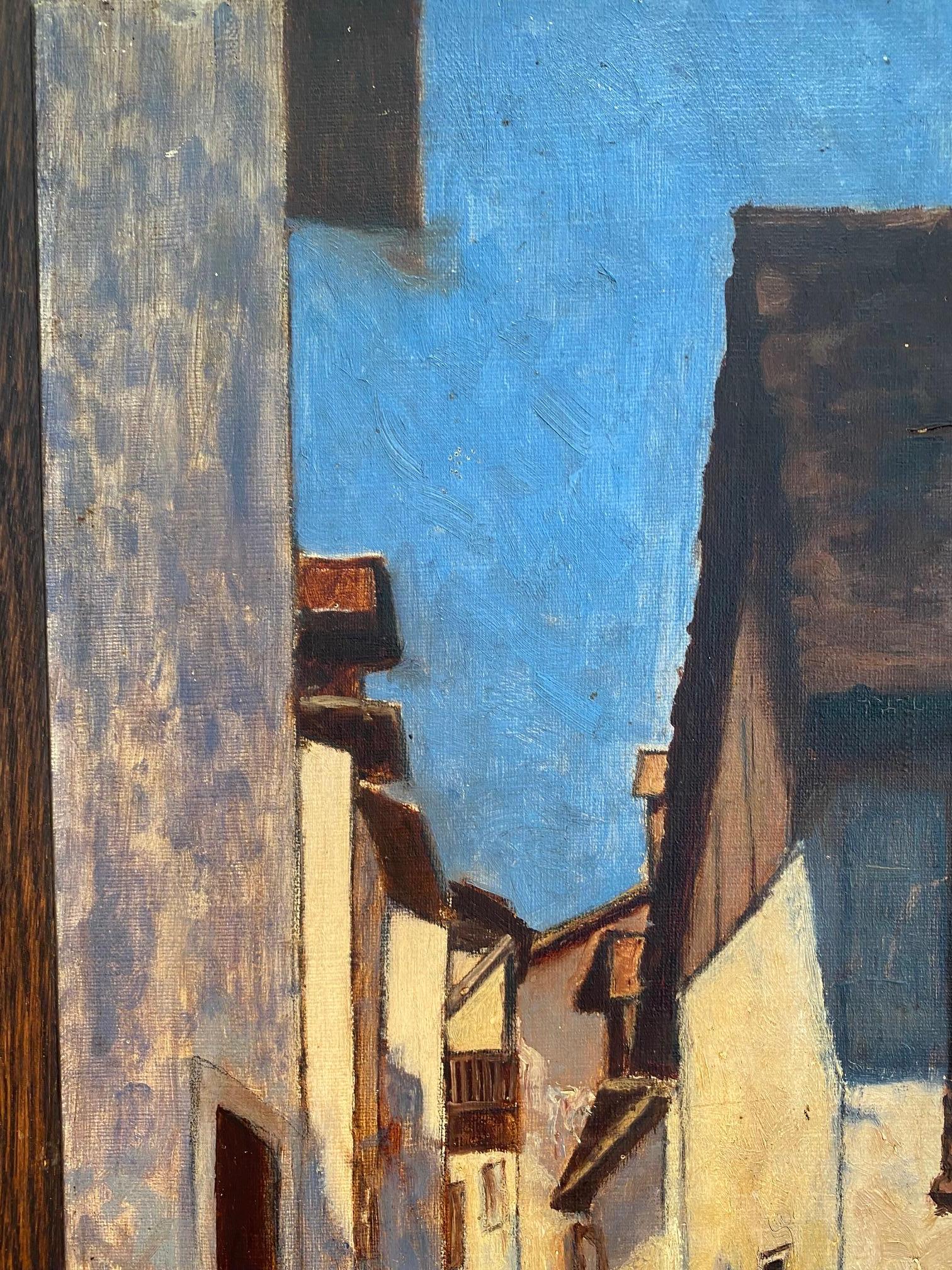 Öl auf Leinwand verkauft mit Rahmen 
Gesamtgröße mit Rahmen 42x55 cm
Arbeit ohne Vorzeichen 