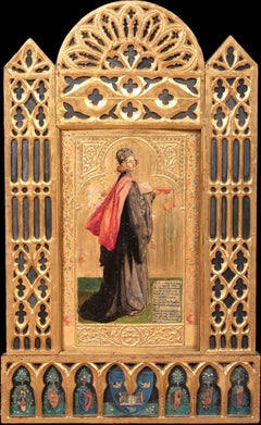 Altar Piece - The Founding Of Oxford University by Alfred The Great 19th Century