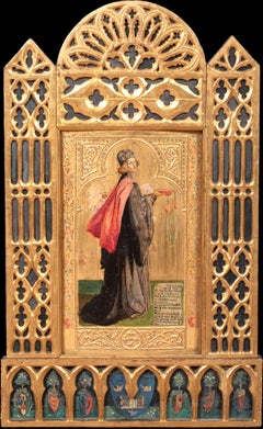 Altar Piece - The Founding Of Oxford University by Alfred The Great 19th Century