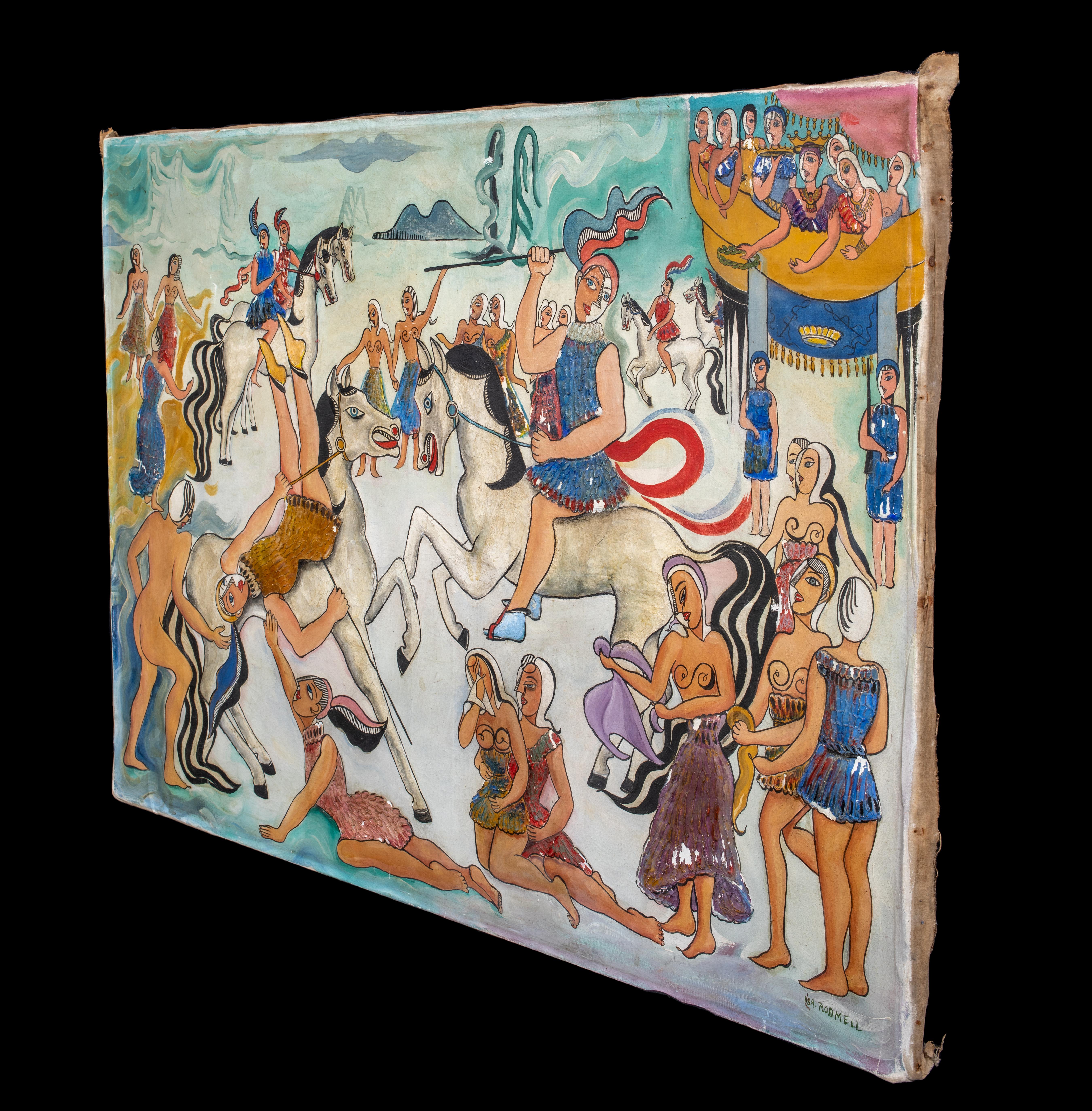 „AMAZONS“, um 1937  von Isobel Françoise Rodmell (1899-1972) 6