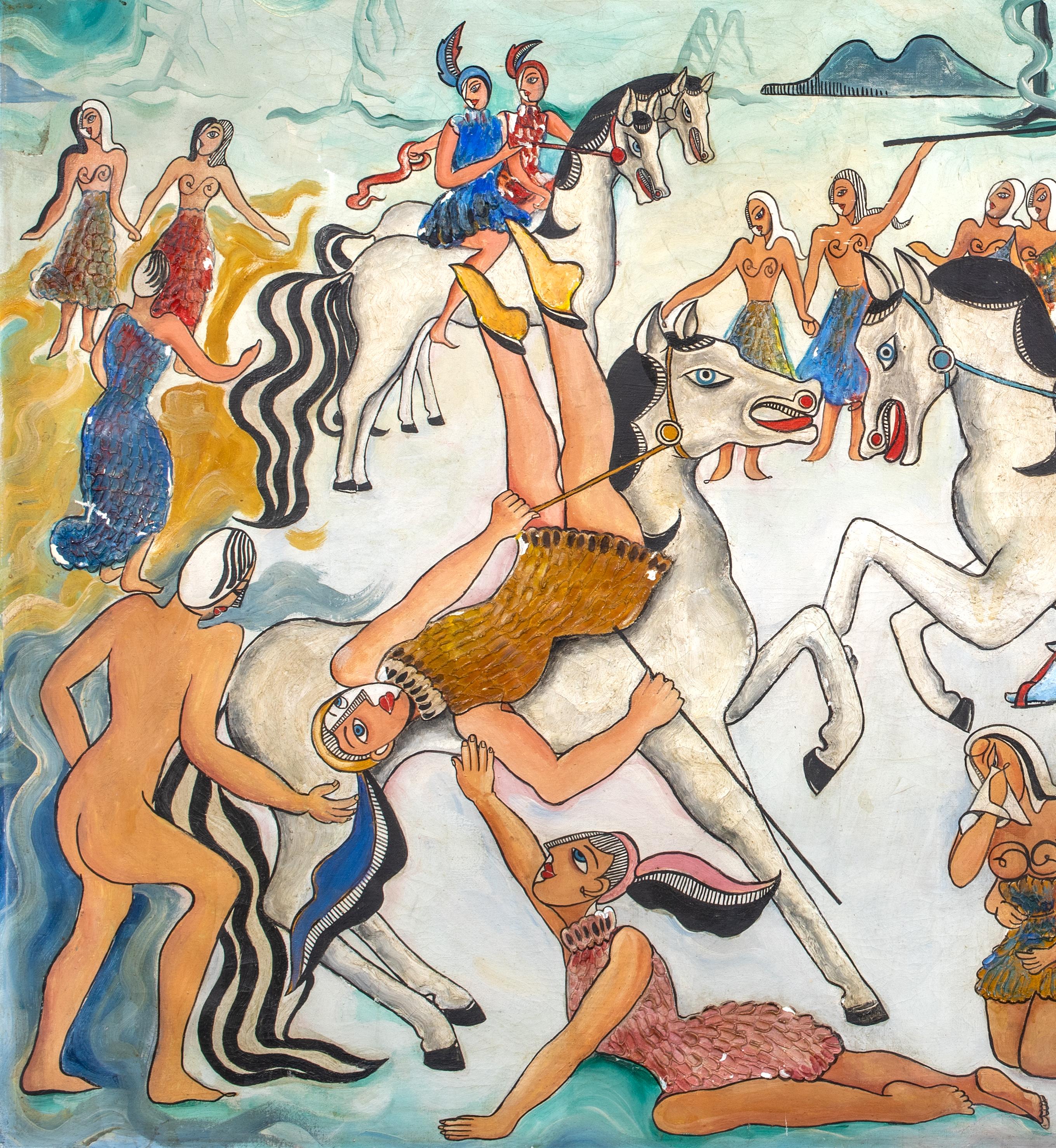 „AMAZONS“, um 1937  von Isobel Françoise Rodmell (1899-1972) 2