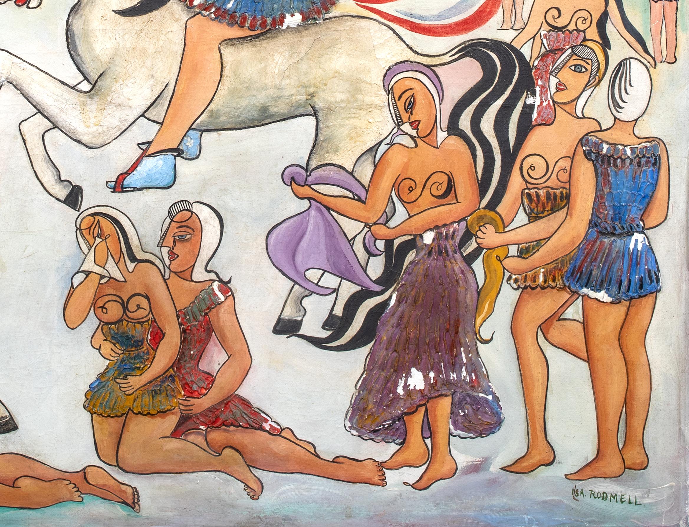 „AMAZONS“, um 1937  von Isobel Françoise Rodmell (1899-1972) 3