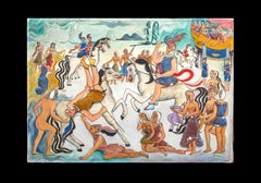 Antique "AMAZONS", circa 1937  by Isobel Françoise Rodmell (1899–1972) 