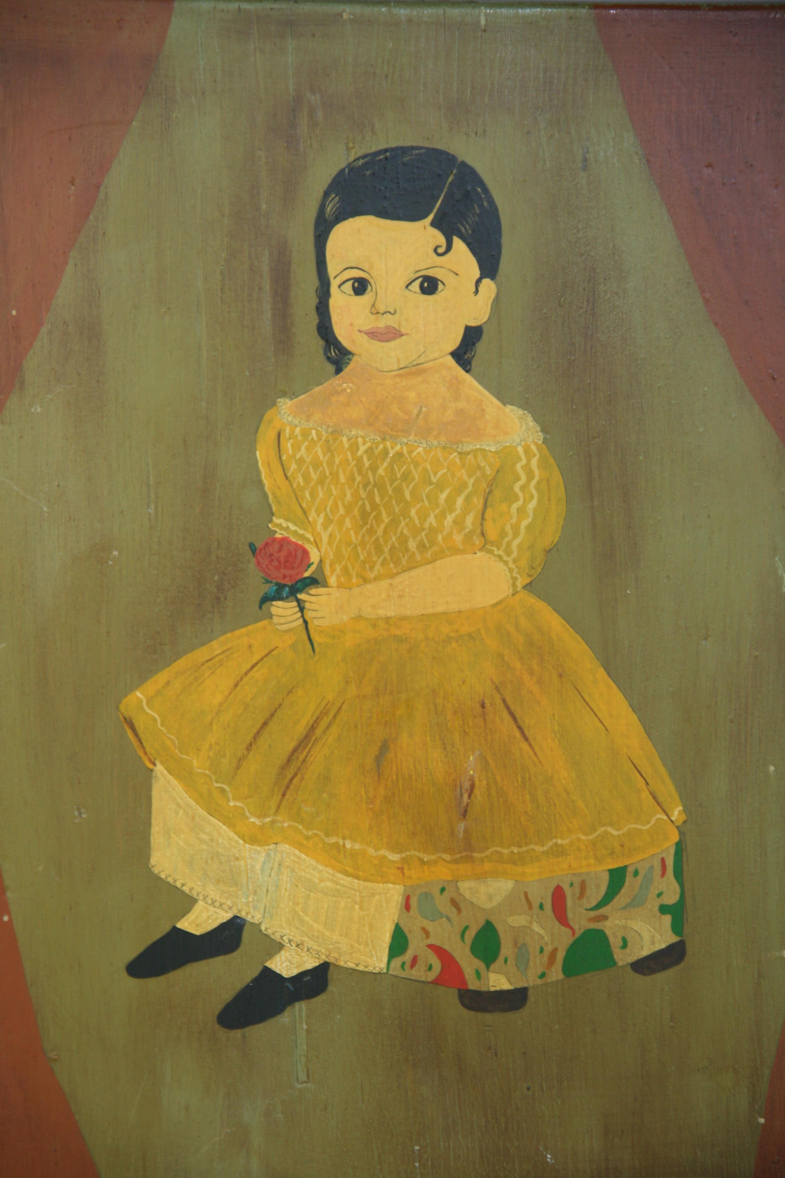 American Folk Art Portrait 