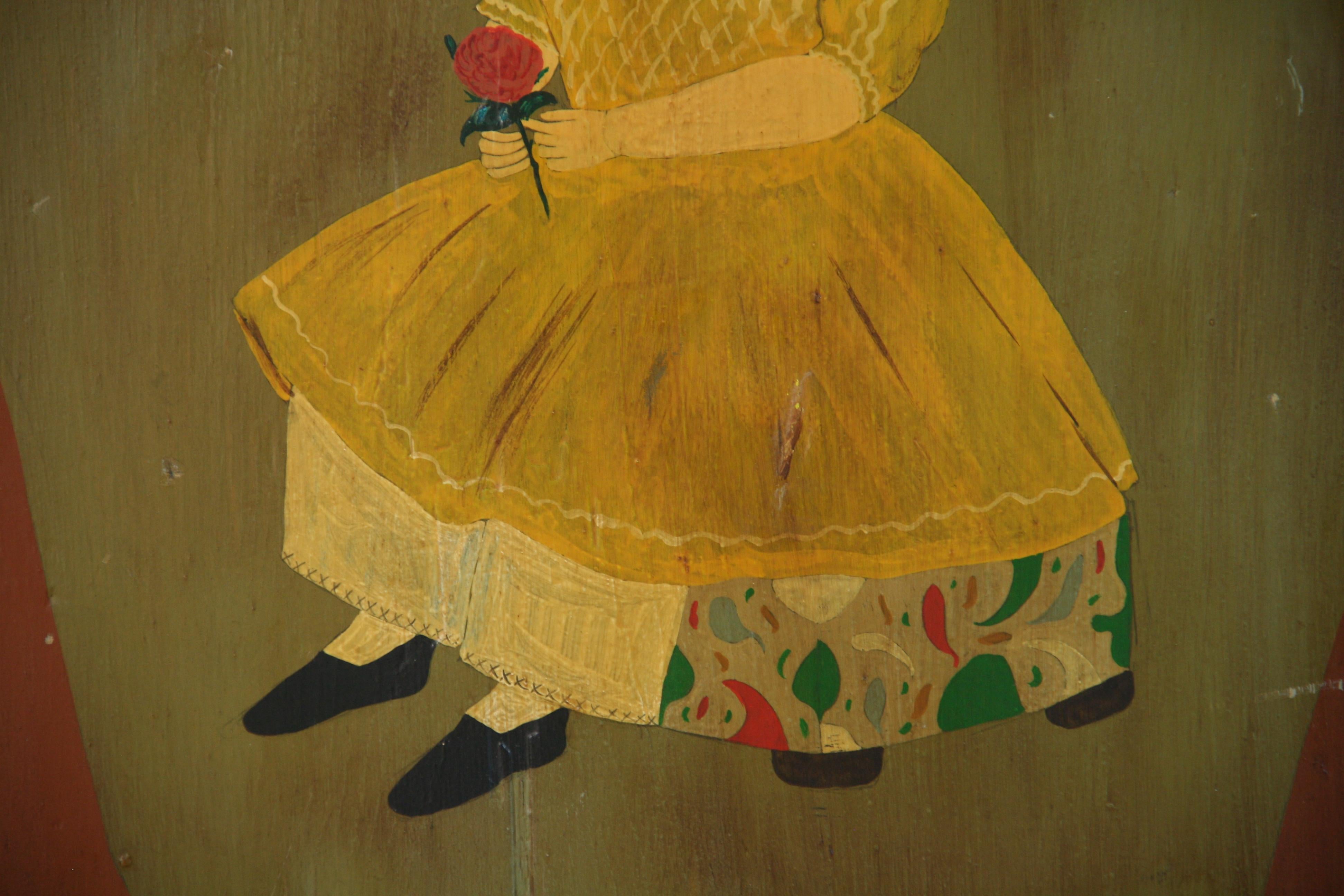 American Folk Art Portrait 