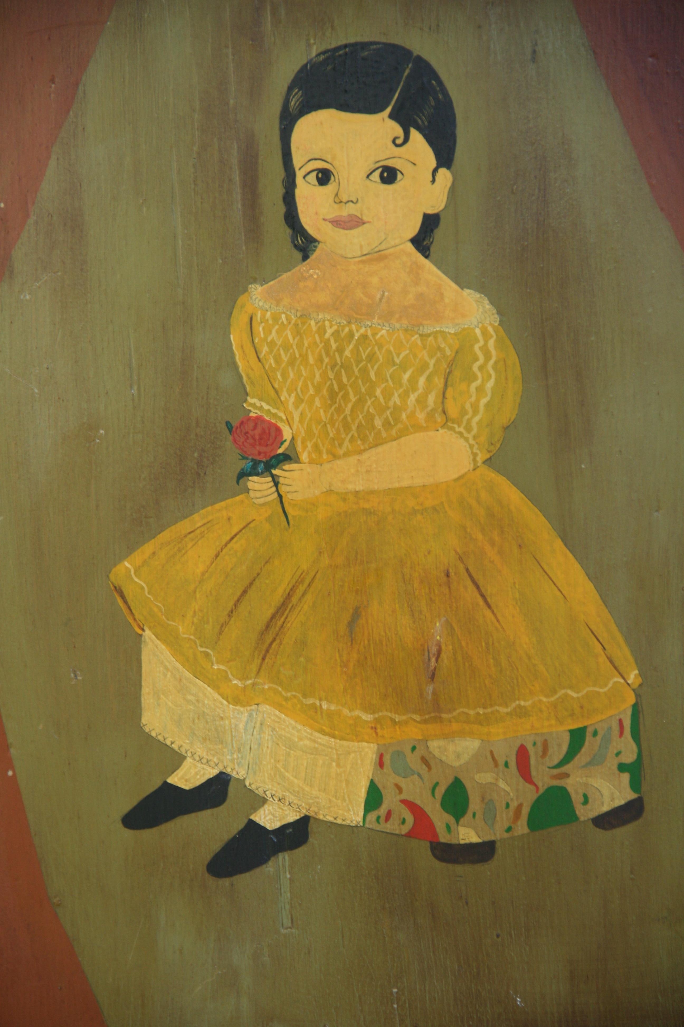 American Folk Art Portrait 