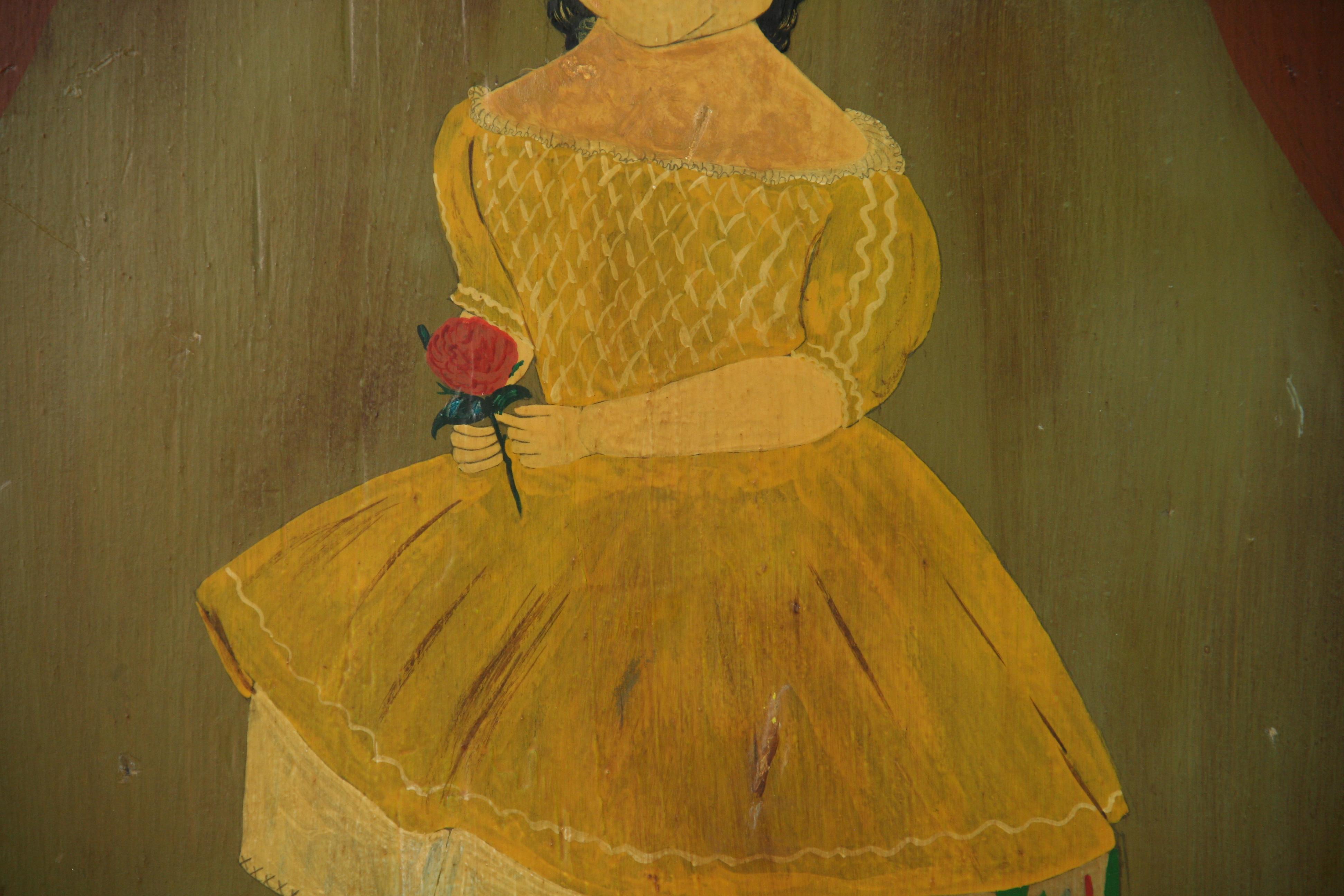 American Folk Art Portrait 
