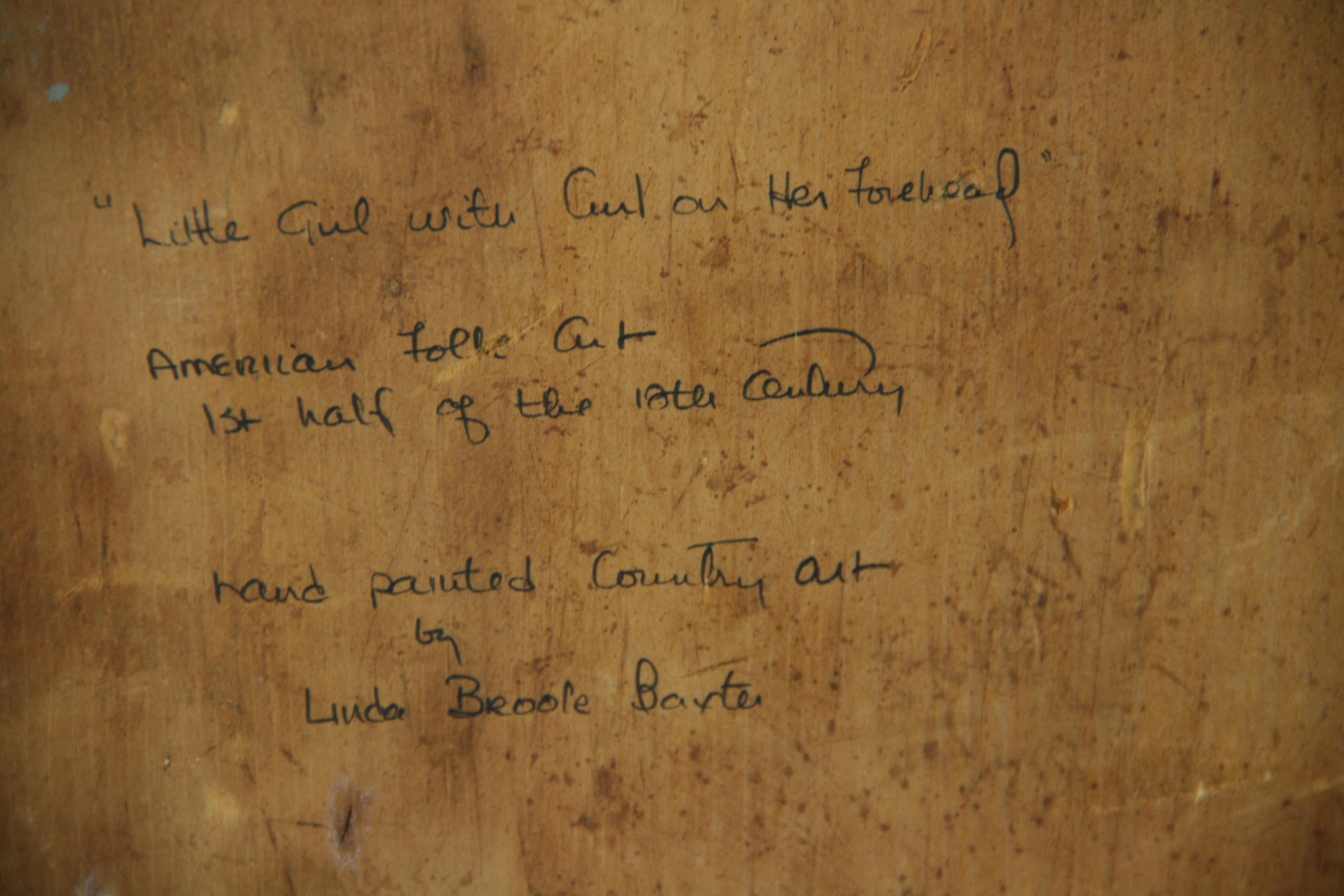 American Folk Art Portrait 