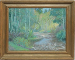 American Impressionist School, View of a Brook in Maine