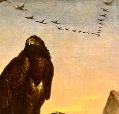 American or English School Perched Eagle