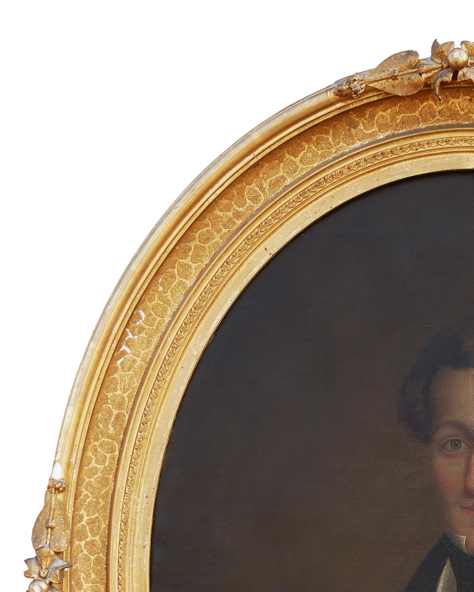 Ritratto americano di un gentiluomo della famiglia Verplanck - Painting Realismo americano di Unknown