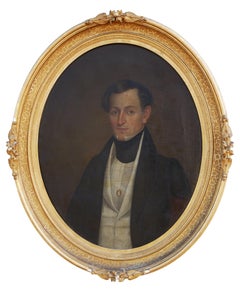 Used American Portrait Painting of a Gentleman of the Verplanck Family