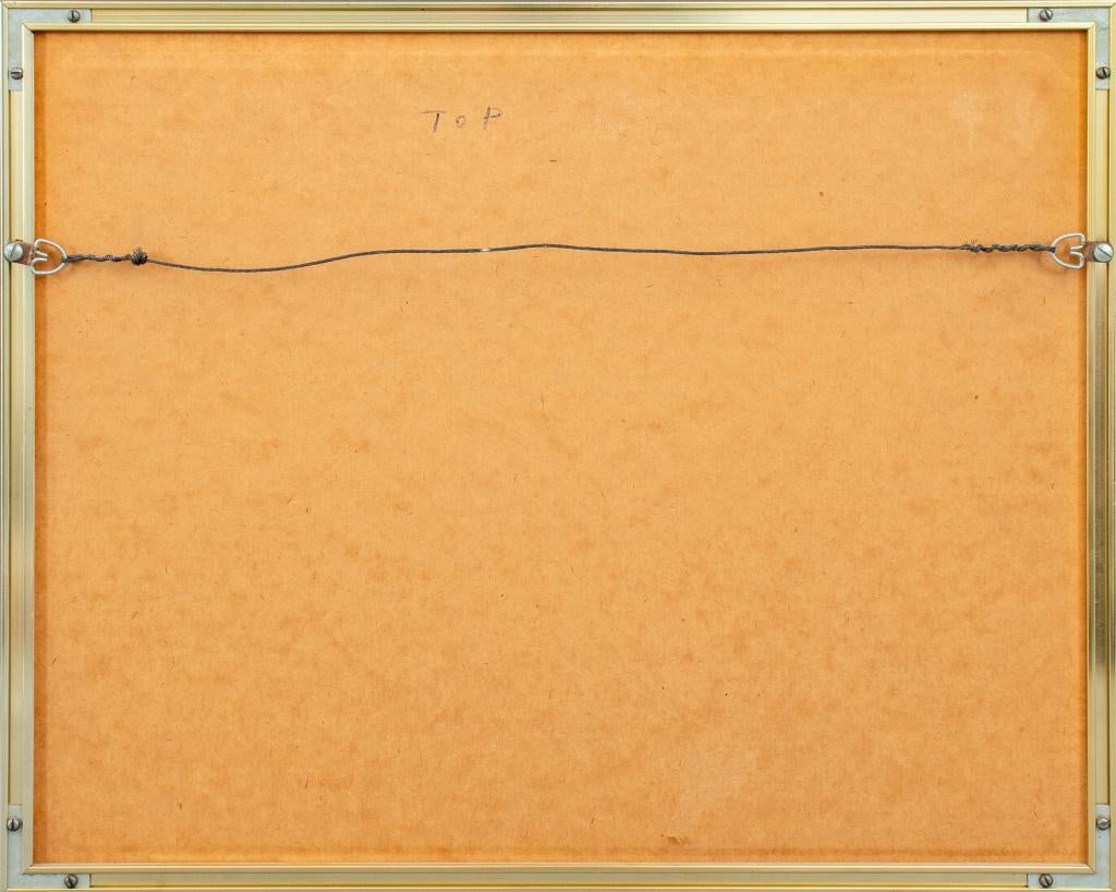 Composizione astratta di scuola americana Olio su tela - Painting Astratto di Unknown