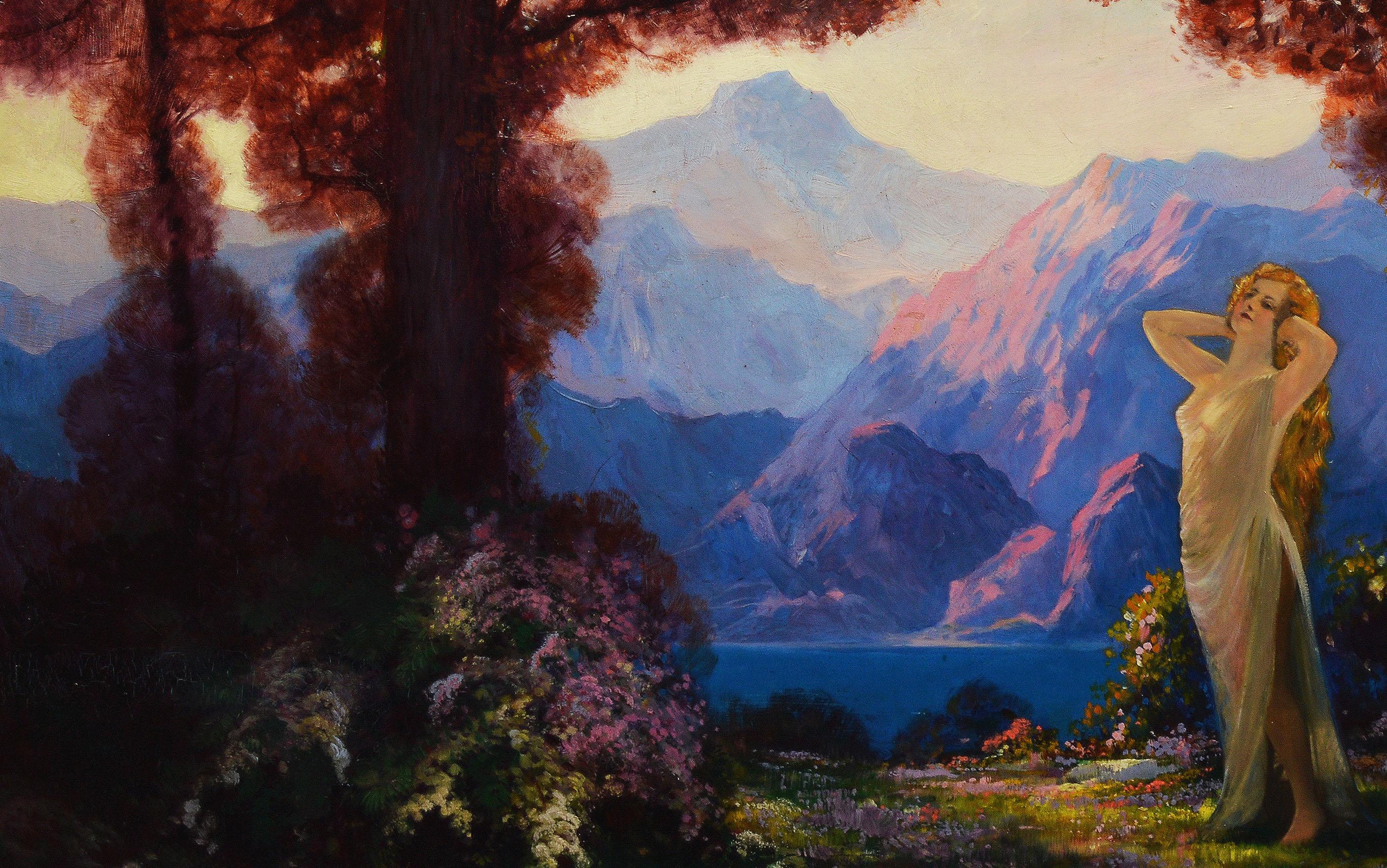 art nouveau landscapes