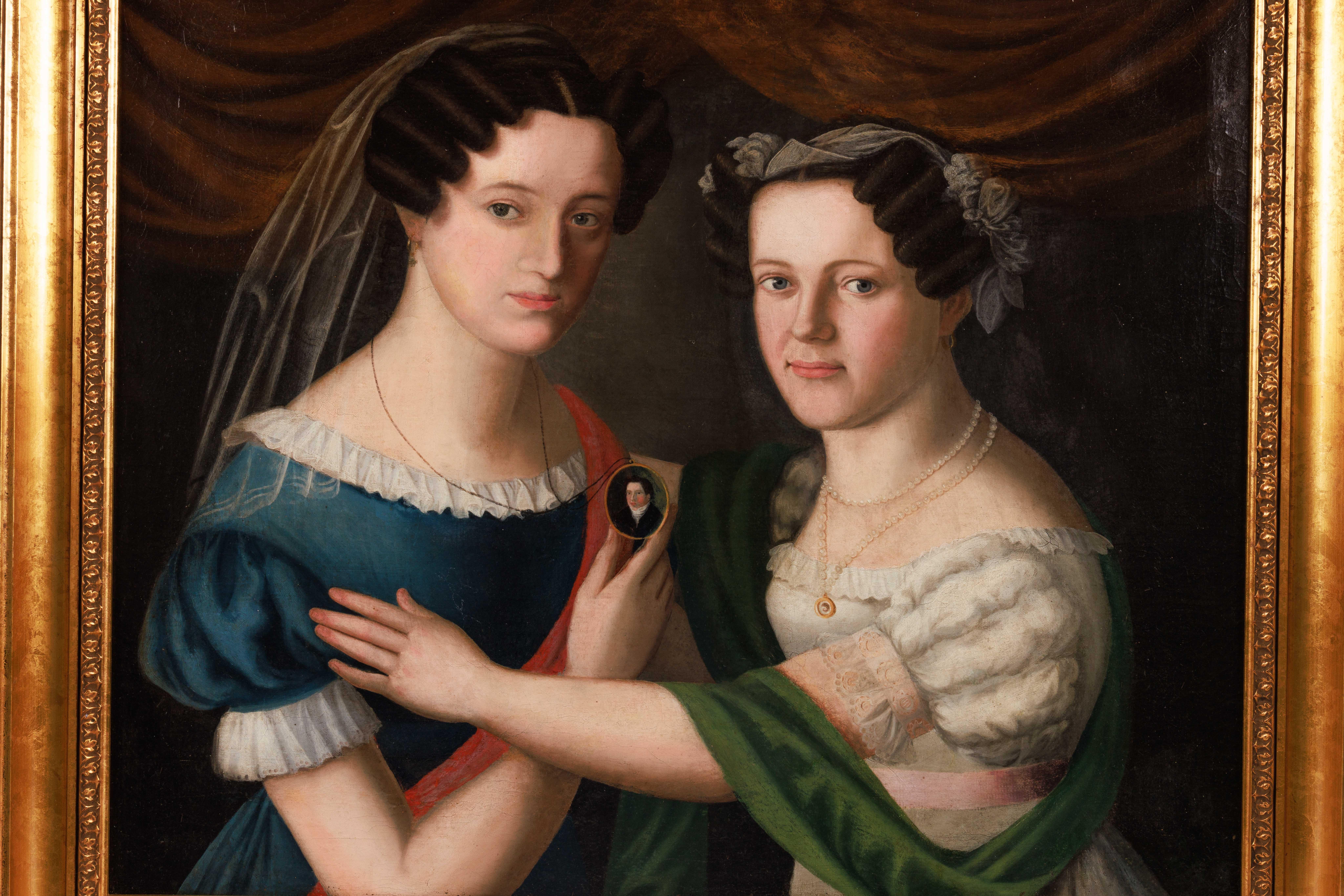 allegorical painting of two ladies