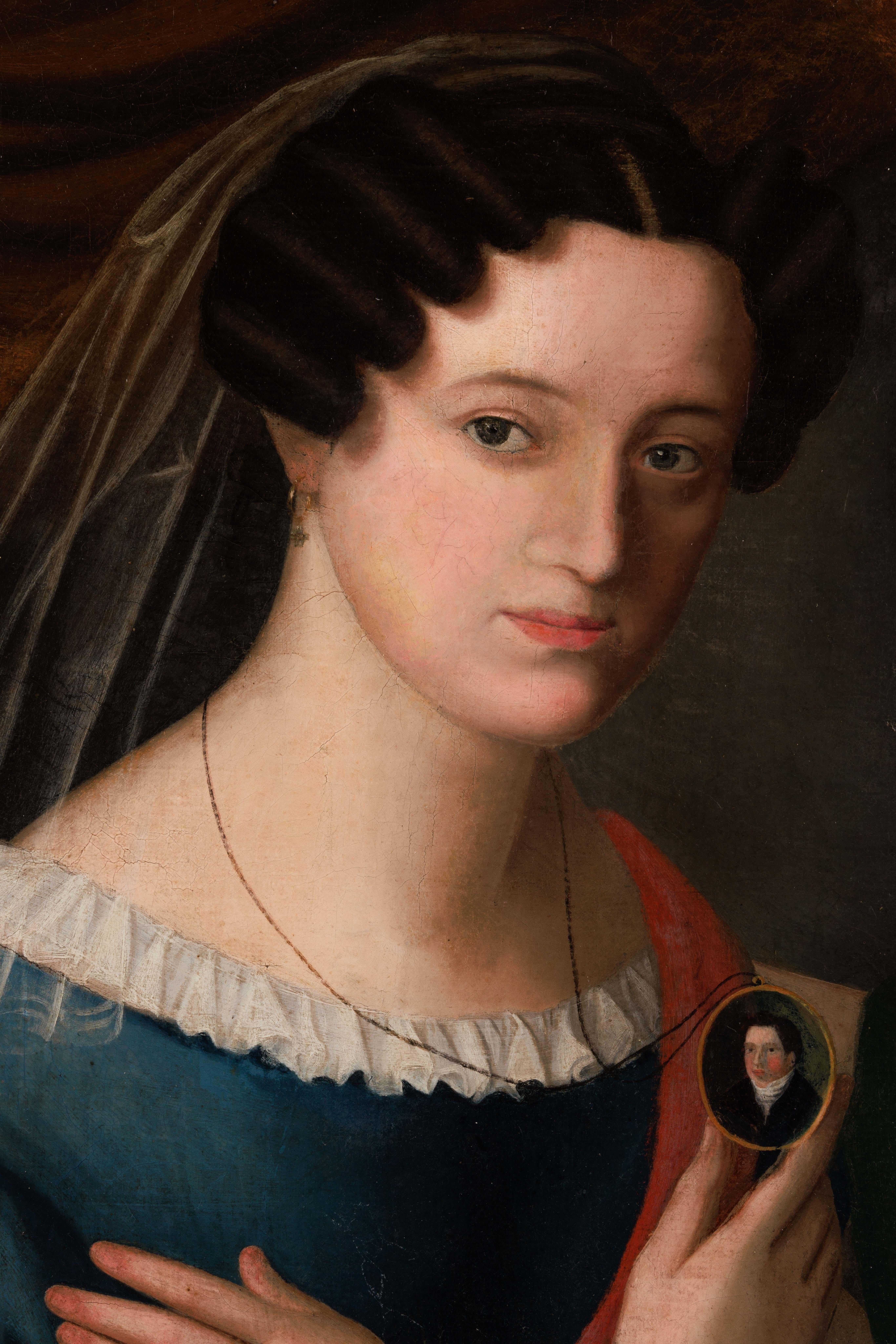 (Scuola americana, 1825 circa) Ritratto di qualità eccezionale di 