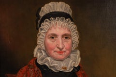 (American School, C. 1830) An Exceptional Quality Portrait "A Lady With Bible"