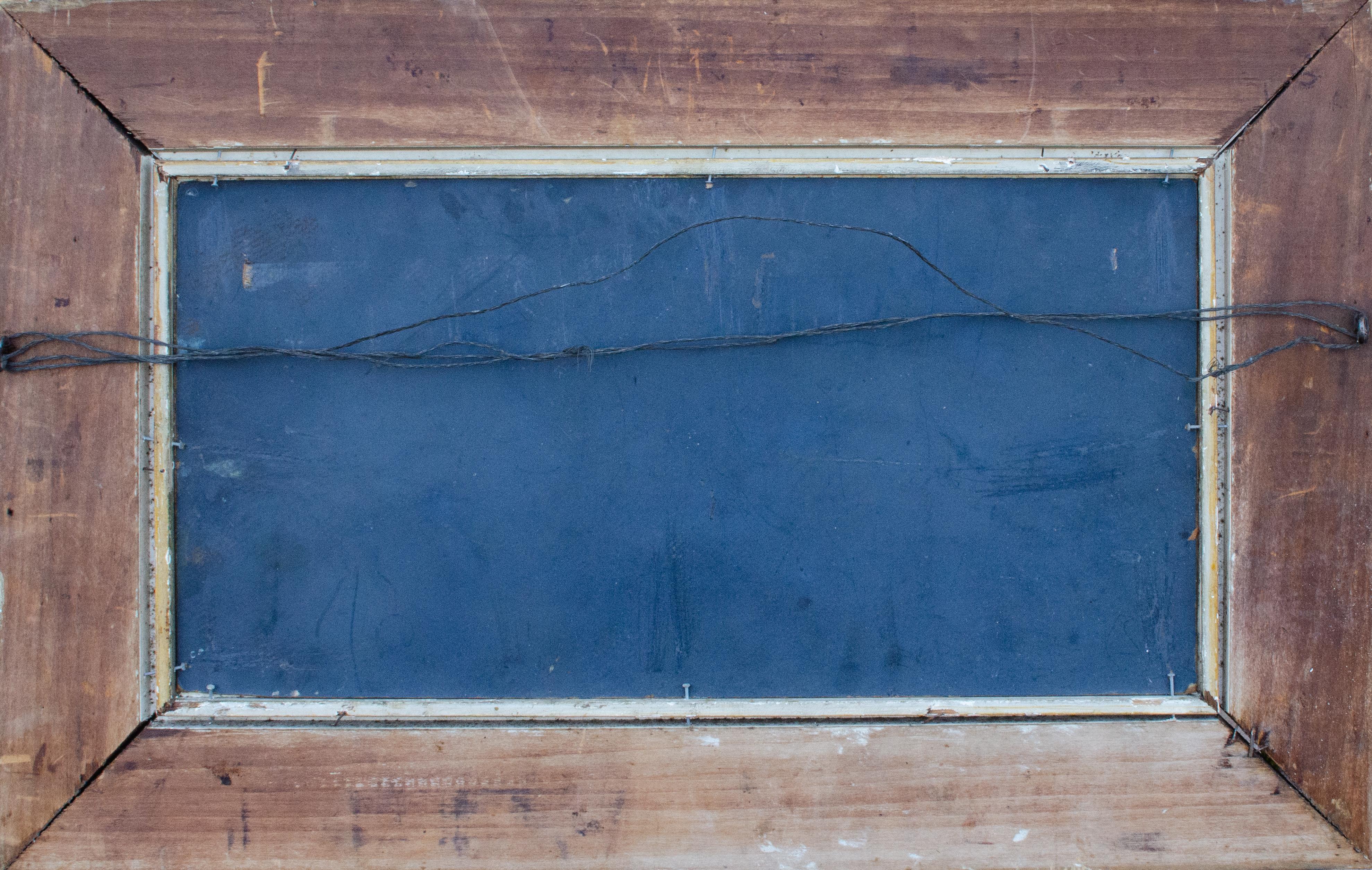 Artistics Mystère
Sans titre (Ferme), c. Début du 20e siècle
Huile sur carton
8 1/2 x 17 in. 
Encadré : 14 7/8 x 23 3/8 x 3/4 in. 
