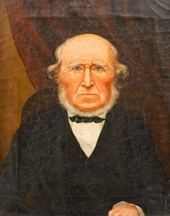 American School Mid 19th Century Oil - Portrait of a Quaker