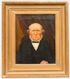 American School Mid 19th Century Oil - Portrait of a Quaker