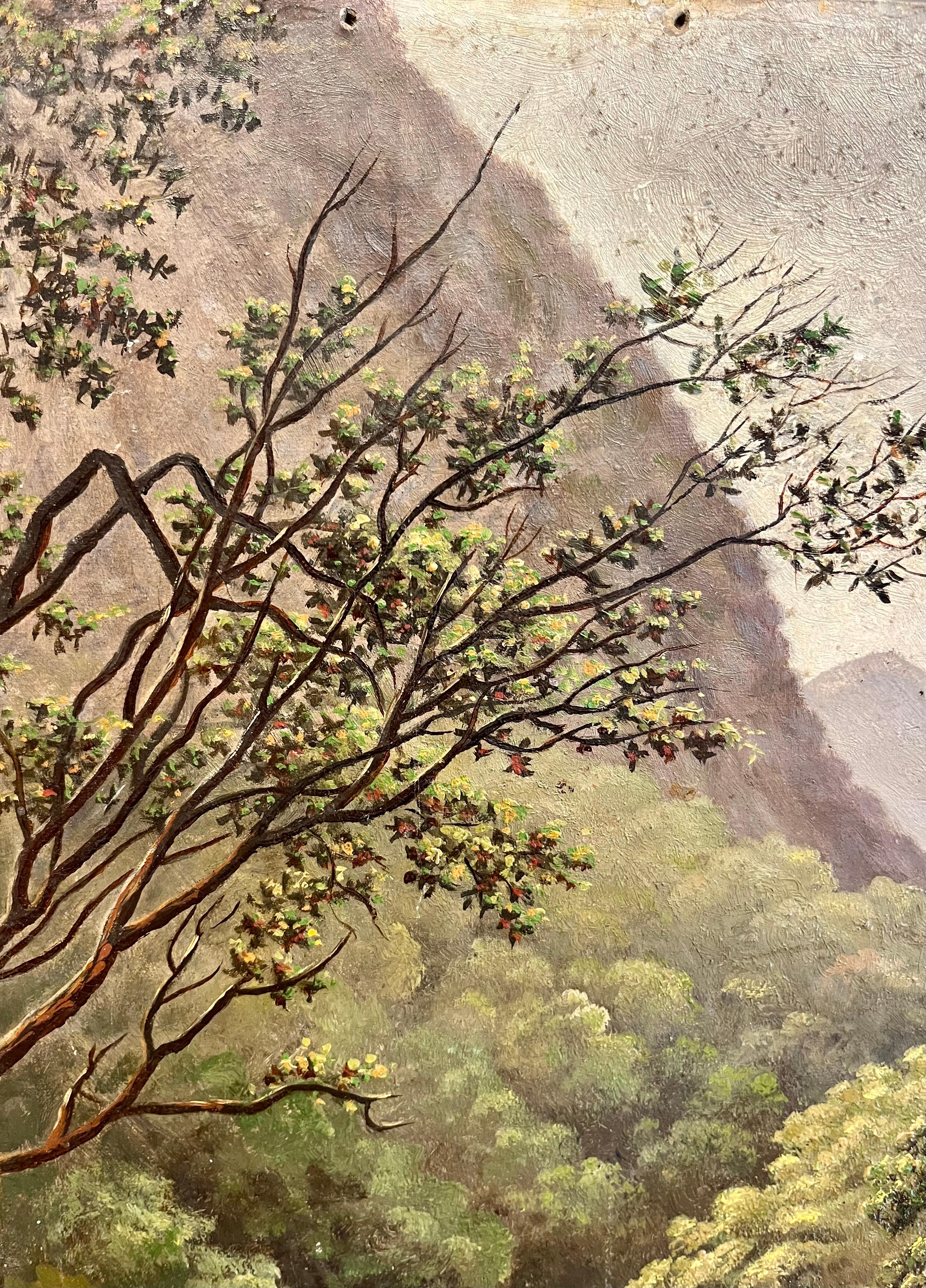 Escuela Americana Montañosa Corriente Rocosa - Painting de Unknown