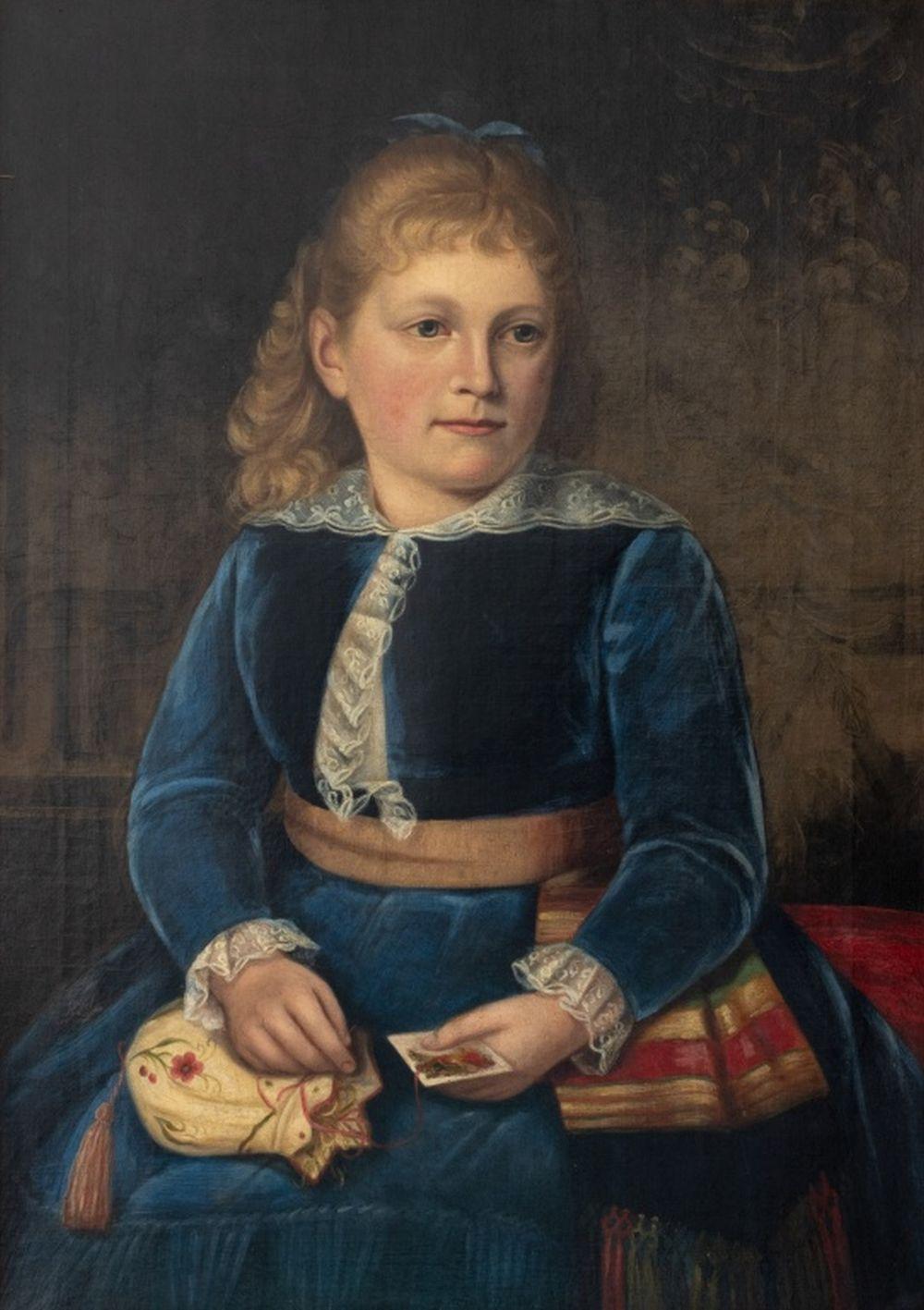 American School Portrait of a Girl - Painting by Unknown