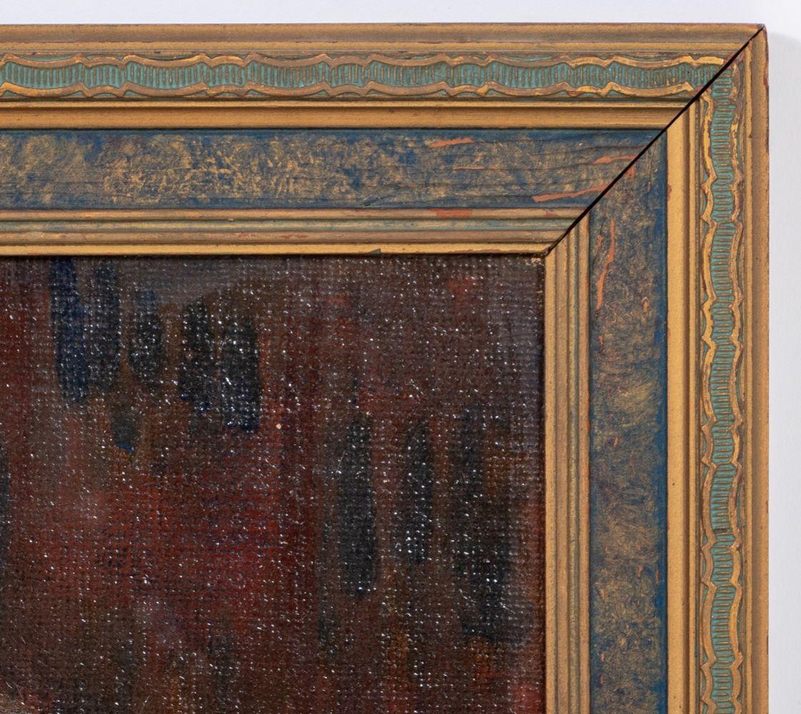 American School, Portrait of a Woman - Black Portrait Painting by Unknown